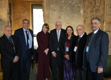German President Steinmeier Meets Fighters for Peace at Beit Beirut